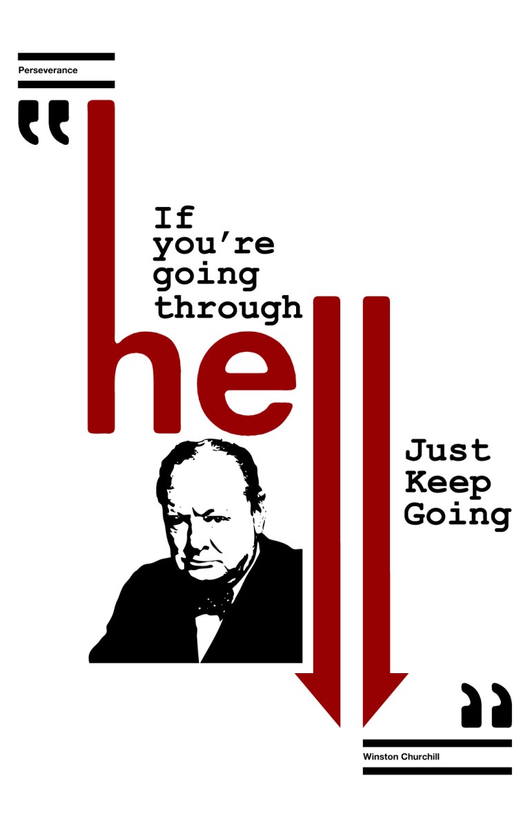 school project: quote poster