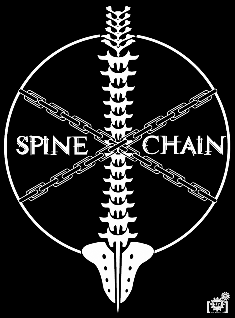 logo design for the band Spinechain